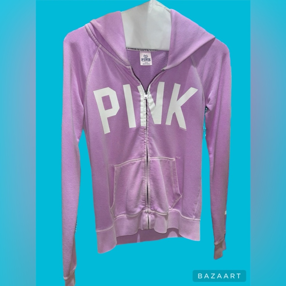 PINK Victoria Secret Y2K Light Purple Zip Up